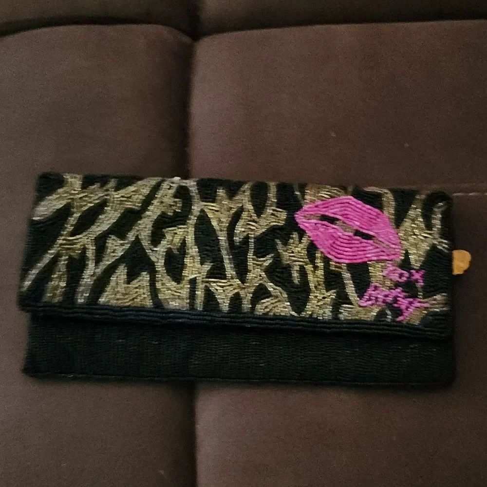 Betsy Johnson Beaded Purse Clutch